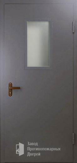 Фото двери «Техническая дверь №4 однопольная со стеклопакетом» в Москве