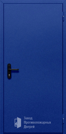 Фото двери «Однопольная глухая (синяя)» в Москве