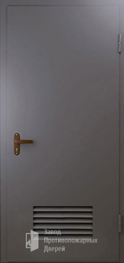 Фото двери «Техническая дверь №3 однопольная с вентиляционной решеткой» в Москве