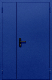 Фото двери «Полуторная глухая (синяя)» в Москве