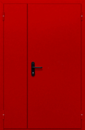 Фото двери «Полуторная глухая (красная)» в Москве