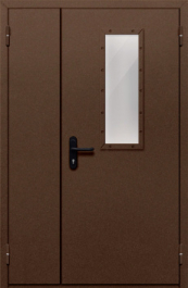 Фото двери «Полуторная со стеклом №28» в Москве