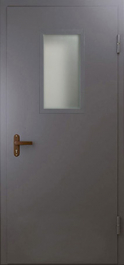 Фото двери «Техническая дверь №4 однопольная со стеклопакетом» в Москве